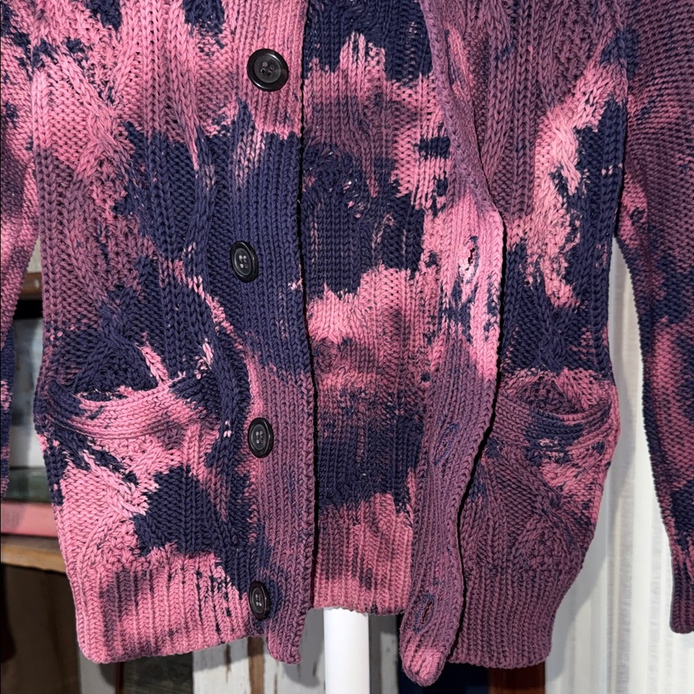 Crewcuts Pink and Purple Knit Cardigan